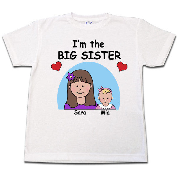 Big sister sold custom made tshirt. Made to order