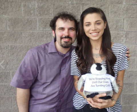 Christina Perri gets a Personalized Penguin!