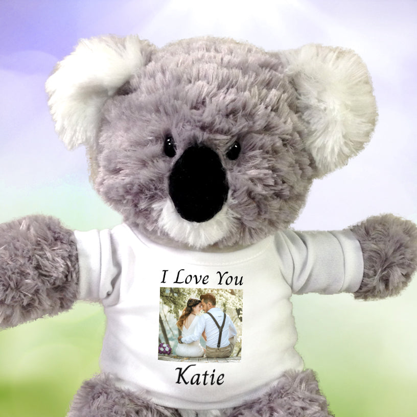 Personalized teddy bears and stuffed animals with your custom photo and / or text