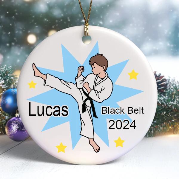 Personalized Christmas Ornaments - Karate, ballet, horseback riding, swimming, volleyball, dance, gymnastics, ice skating, and more