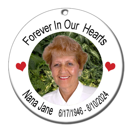 Memorial Photo Christmas Ornament