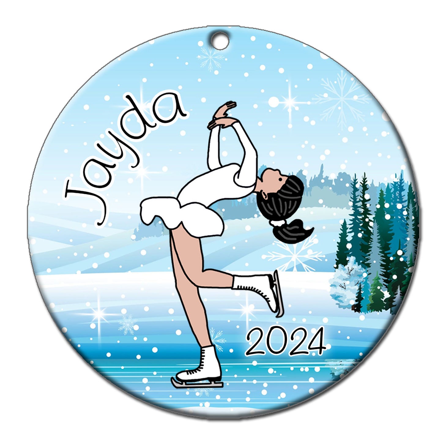 Ice Skating Christmas Ornament - Layback Spin