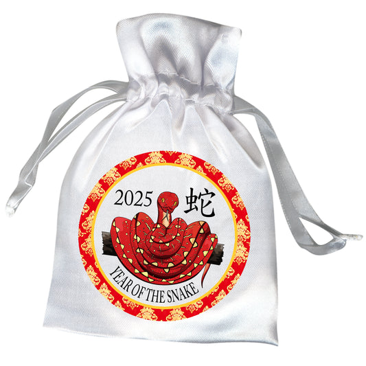 Year of the Snake 2025 Chinese Zodiac Favor bag for Chinese New Year