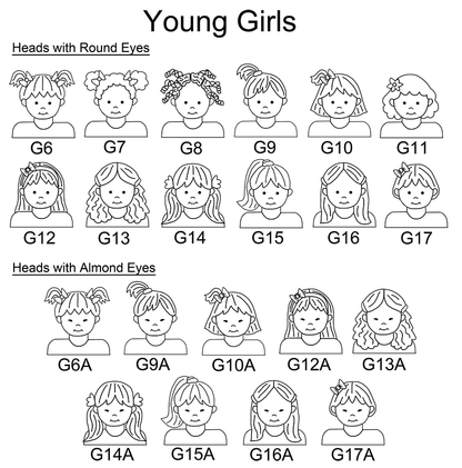 Options for young cartoon girls