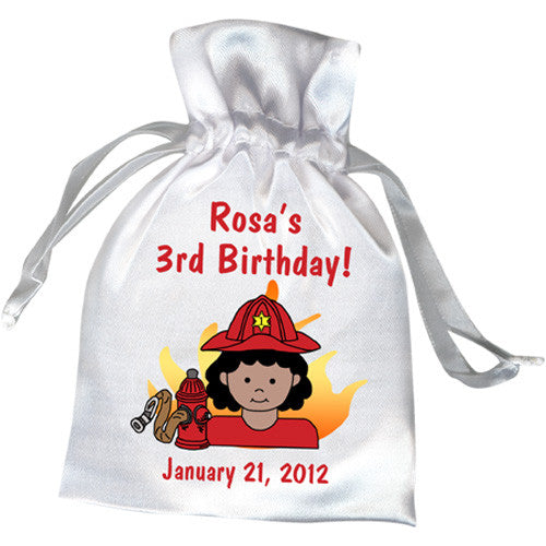 Firefighter Party Favor Bag - Girl