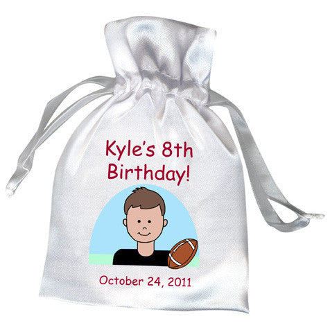 Football Boy Party Favor Bag