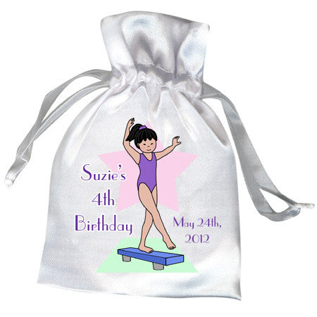 Gymnastics Girl Birthday Party Favor Bag - Beam