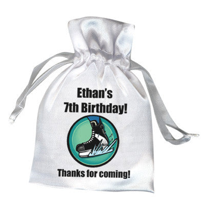 Hockey Skate Party Favor Bag