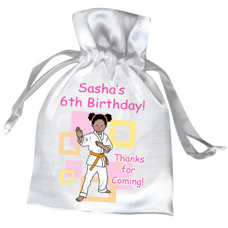 Martial Arts or Karate Kid Favor Bag - Girl