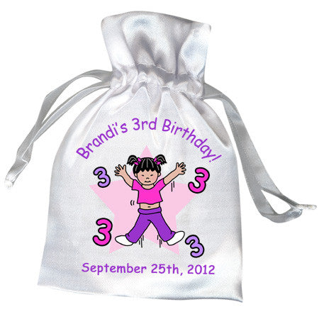 Number Birthday Favor Bag - Girl