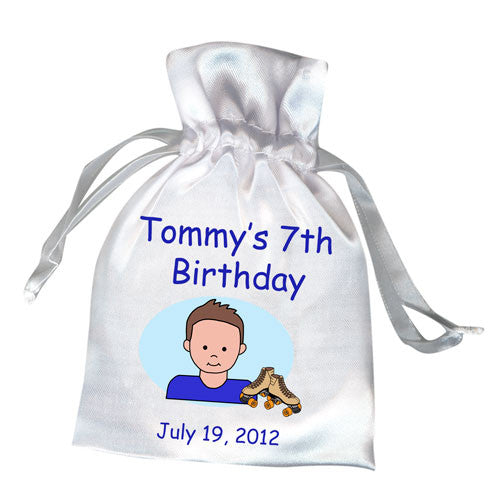 Roller Skating Kid Birthday Party Favor Bag - Boy