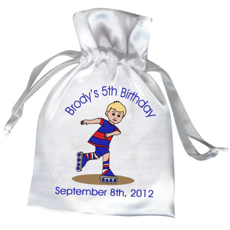 Roller Skating  Birthday Party Favor Bag - Boy