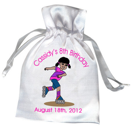 Roller Skating Birthday Party Favor Bag - Girl