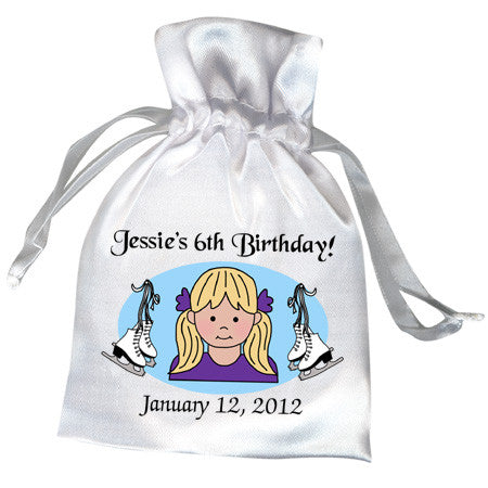 Ice Skating Girl Favor Bag