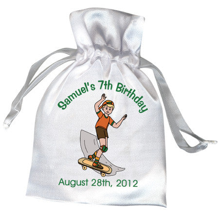 Skateboard Birthday Party Favor Bag - Boy