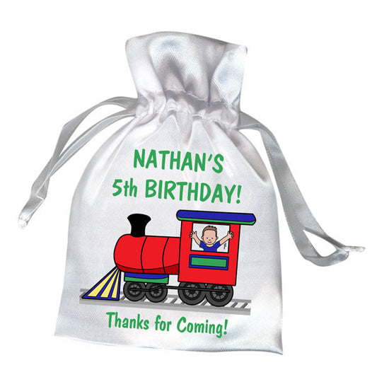 Train Party Favor Bag - Boy