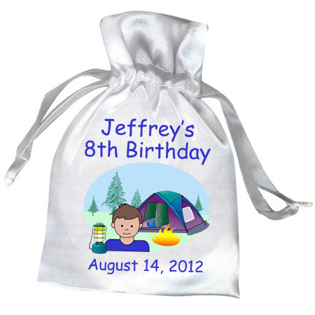 Camping Kid Party Favor Bag - Boy