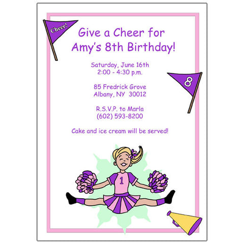 Cheerleader Party Favor Bag – Mandys Moon Personalized Gifts