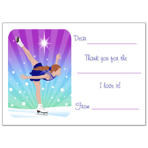 Ice Skating Birthday Party Invitations and Gifts for Figure