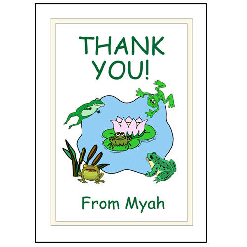 Frog Thank You Note Cards