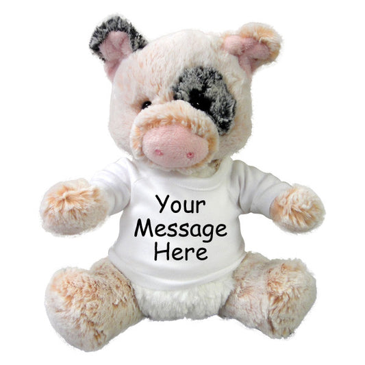 Personalized Stuffed Pig - 11 inch Aurora Plush Percy Pig