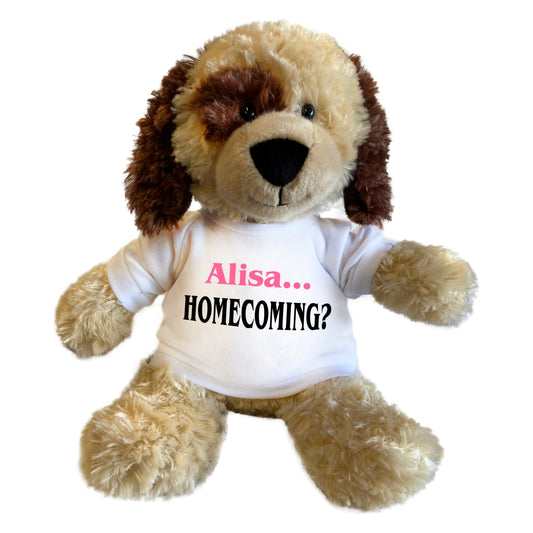 Homecoming Dog -  Personalized 12" Spotty Dog