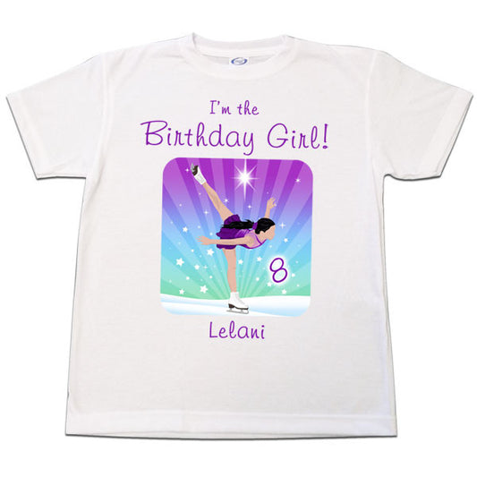 Ice Skating Dreams Birthday T Shirt